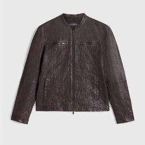 John Varvatos “Brando” Chocolate Leather Jacket